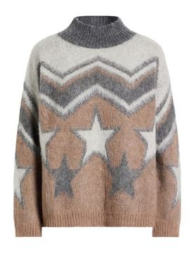 Rollkragenpullover Damen Hellgrau M,S,XS Damen