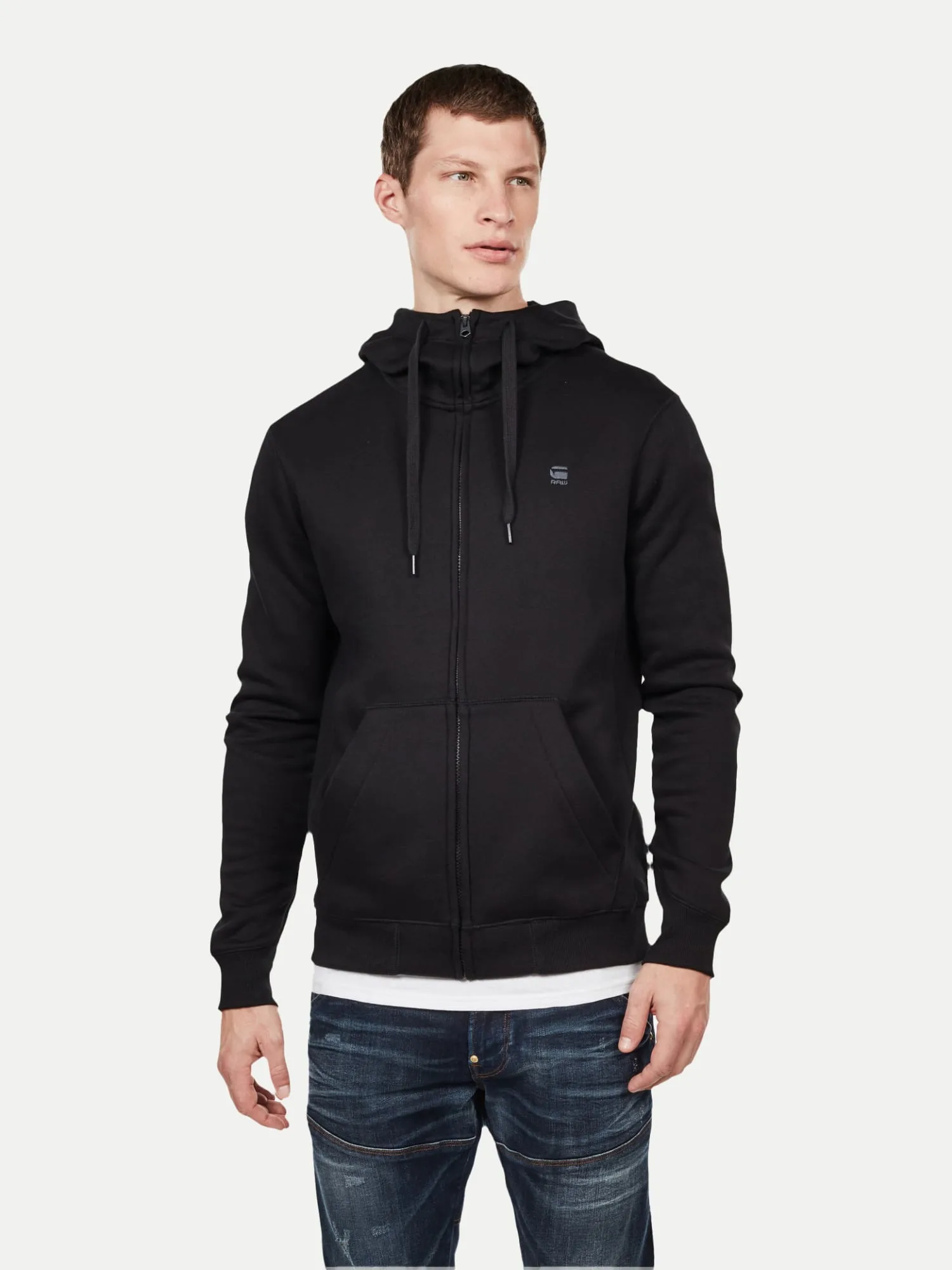 Premium Core Hooded Zip Schwarz M - G-Star RAW - FashionsVida