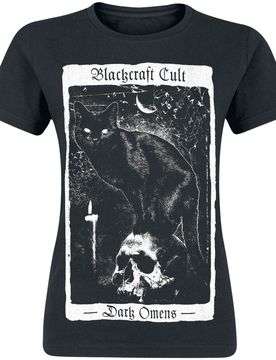Gothic T-Shirt - Dark Omen Tarot Tee Girlie - S bis XXL - für Damen - Größe XL - schwarz - Frauen - female
