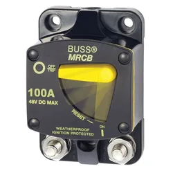 Surface Mount Circuit Breaker 100a Black One Size unisex