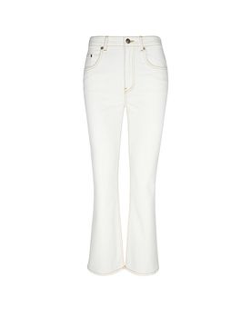 Jeans Flared Fit weiss 29 damen