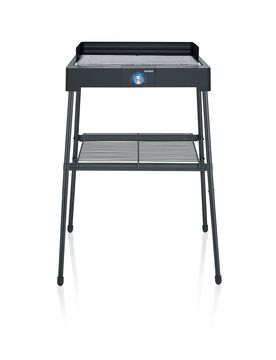 Standgrill mit Grillrost schwarz