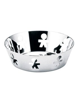 Obstschale Girodonto 18cm silber baby
