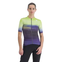 Maglia A Maniche Corte Flow Supergiara Nightshade / Green