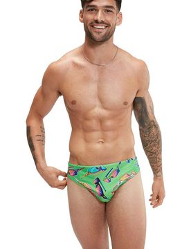 Fundies 5cm bañador natación hombre Verde (36)