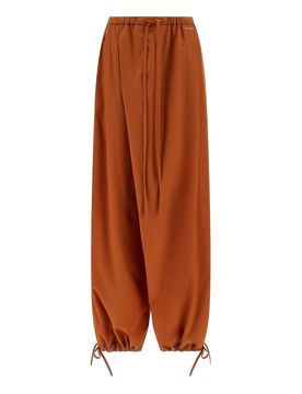Pantaloni drappeggiati diagonali