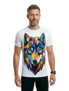 Maglietta A Maniche Corte Be A Wolf Multicolour M