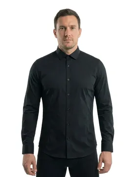 Camicia A Maniche Lunghe Prparma Black XL