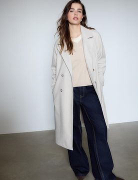 Trenchcoat mit weichem Griff Ecru XL