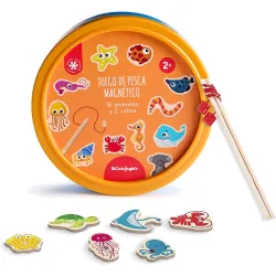 Juego de pesca magnético de madera sostenible