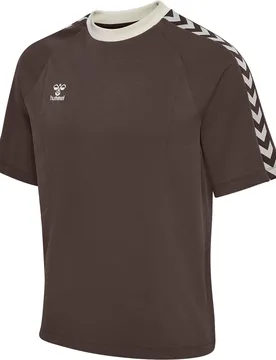 T-shirt à Manches Courtes Root Chocolate Brown XL Homme - Hummel - FashionsVida
