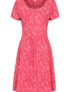 Women's Orchid Patterned UV Dress UPF50 Summer Holiday Dress in Rose Size: 8 - Rose - Size: 8 - Mountain Warehouse - FashionsVida