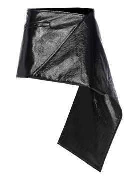 Courreges Mini gonna in vinile nera