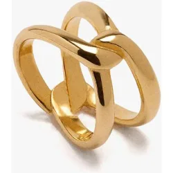 Anillo de acero inoxidable en liso