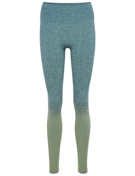 Leggings Yoga Seamless Gradient Hw Balsam / Frosty Green L - Hummel - FashionsVida