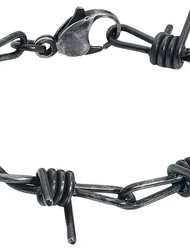 Armband - Stacheldraht - silberfarben - Unisex - unisex - etNox hard and heavy - FashionsVida