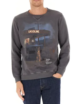 Felpa girocollo GRIGIO SCURO M - Dondup - FashionsVida