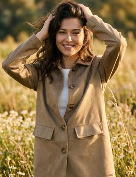 Cappotto - verde oliva chiaro