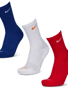 Everyday Cushioned Crew 3 Pack Unisex Socken - Weiß - Größe 34 - 38 White 34 - 38 - Nike - FashionsVida