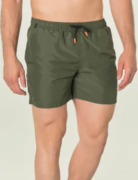 Boxer mare verde militare tinta unita con taschino sul retro - My Stuff - FashionsVida
