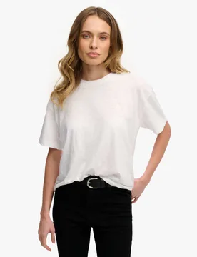 Cotton Rich T-Shirt White female - Superdry & Co - FashionsVida