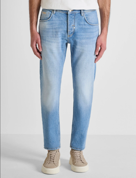 Jeans slim fit uomo blu denim