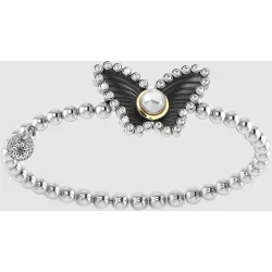 Pulsera Sky Drops de plata, perla y zafiro