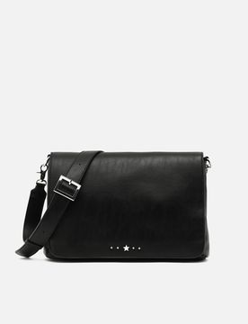 Sac bandoulière Nesqui avec rabat et détails métalliques ED