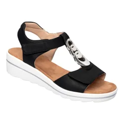 Klett-Sandale "Elegant" schwarz 40 Damen