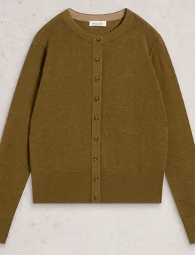 Lois Organic Cardi - Chartreuse - White stuff - FashionsVida