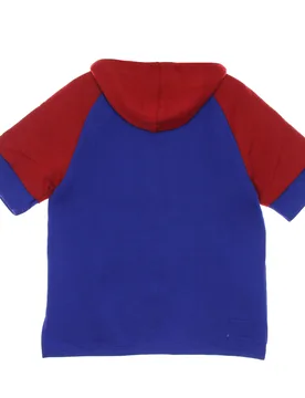 Felpa Cappuccio Manica Corta Uomo Nfl Fleece Hoodie Bufbil Royal - Mitchell & Ness - FashionsVida