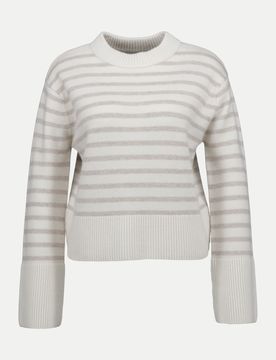 Robert Ley Pullover Ringel Weiß 40