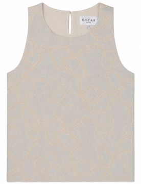 Textured Linen-Blend Top