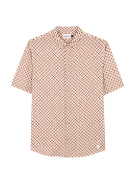 The tile short sleeve Shirt male - XXL - FashionsVida