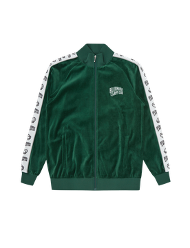 Small Arch Logo Taped Velour Track Top - Dark