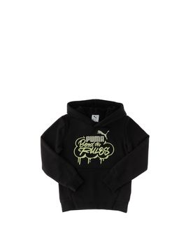 Puma Felpa con cappuccio NERO 140