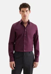 Slim Business Hemd Uni Rot 44