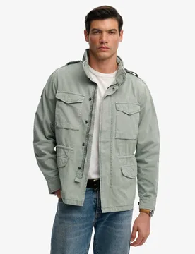 Pure Cotton Utility Jacket Green male - Superdry & Co - FashionsVida