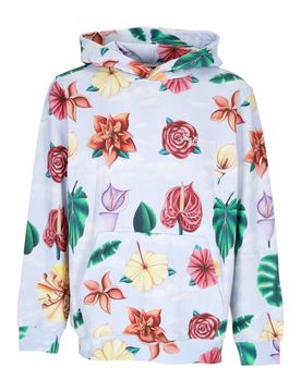 Felpa Cappuccio Uomo Flourish Pullover Light Blue