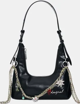 Bolso pequeño con efecto piel y detalles metálicos - Desigual - FashionsVida