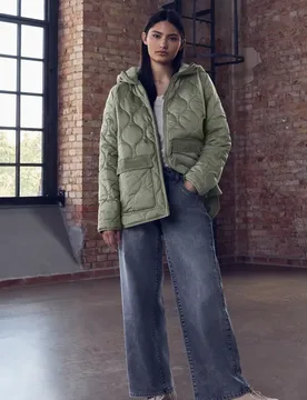 Street One Steppjacke mit Kapuze female Grün - Street One Studio - FashionsVida