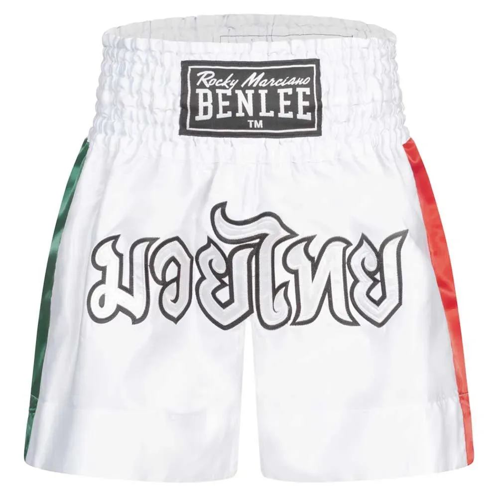 Short De Boxe Goldy White / Green / Red M - Benlee - FashionsVida
