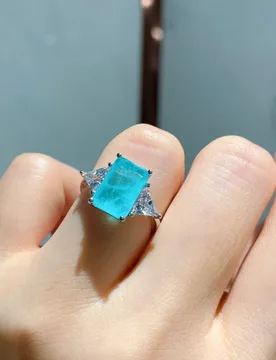 European and American Style Elegant Ba Ring for Women Rectangular Emerald Zircon Ring Wholesale - Aliexpress - FashionsVida