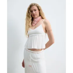 Top de mujer con tiras y lazos en los lados