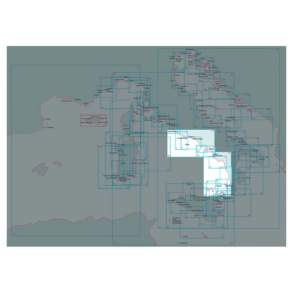 Capo Cozzo-capo Milazzo-stromboli Marine Charts One Size unisex - Istituto Idrografico - FashionsVida