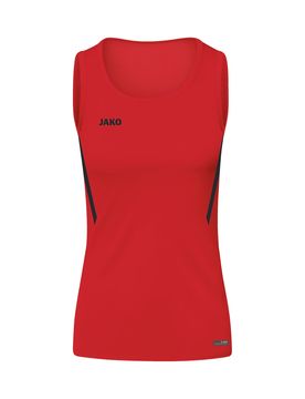 JAKO Top deportivo rojo / negro