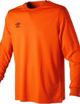 Mens Club Long-Sleeved Jersey (Shocking Orange) - Size Small - Umbro - FashionsVida