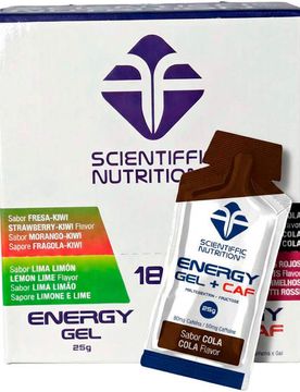 Caja gel energy 25g caf cola 18 uds energía instantánea (UNICA)