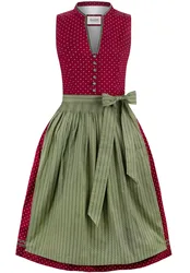 Dirndl Bella (bordeaux, Gr. 44) von Heimatgwand für Damen, 100% Baumwolle