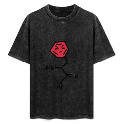 A Mean Amino Acid T-Shirt Basic Crew Neck Short Sleeve Top